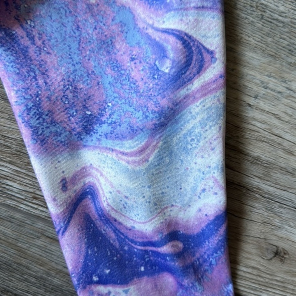 More than magic leggings girls size 14/16 XL purple marble athletic - Picture 9 of 9